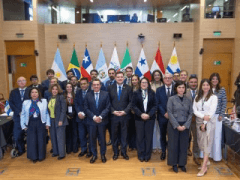 Capa da notícia: "TCU apresenta candidatura à presidência da OLACEFS em reunião no Chile"