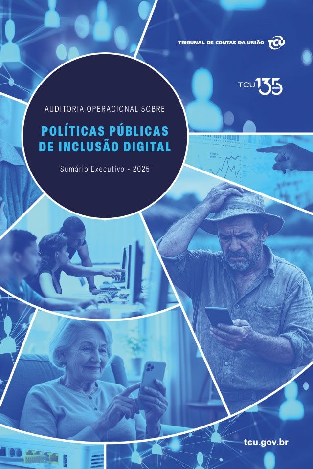 Capa da publicação: "Auditoria Operacional sobre Políticas Públicas de Inclusão Digital"