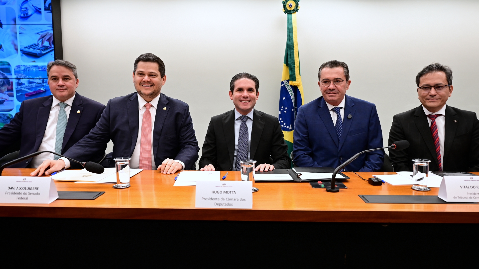 Hugo Motta, Davi Acolumbre e Vital do Rego