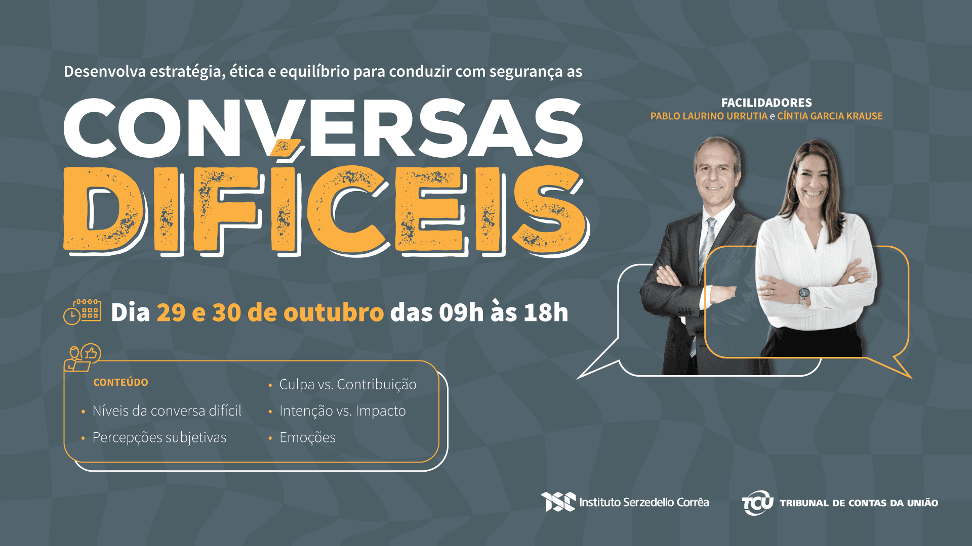 Capa do curso: Conversas Difíceis