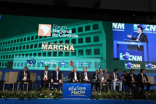 Presidente do TCU José Mucio na marcha da CNM - 11.4.2019