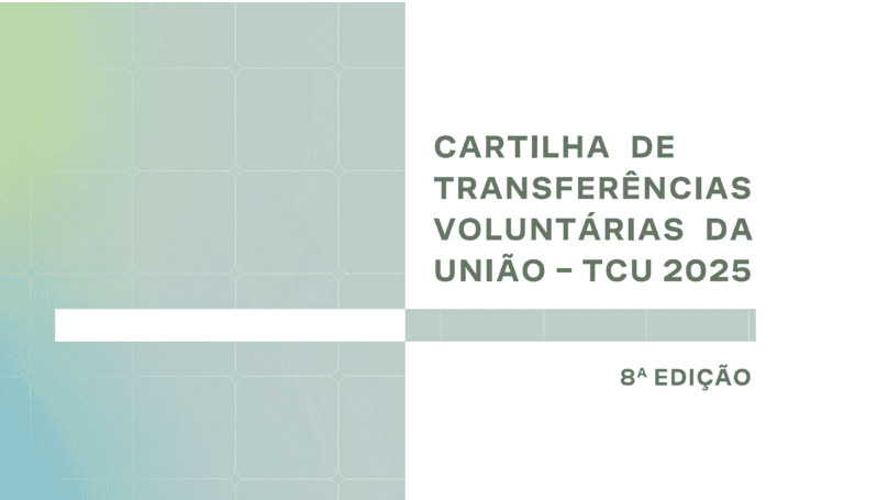 Capa da publicação: Cartilha de transferências voluntárias da União