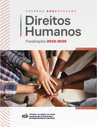 Capa da publicação: Caderno AudEducação - Direitos Humanos 2022-2025