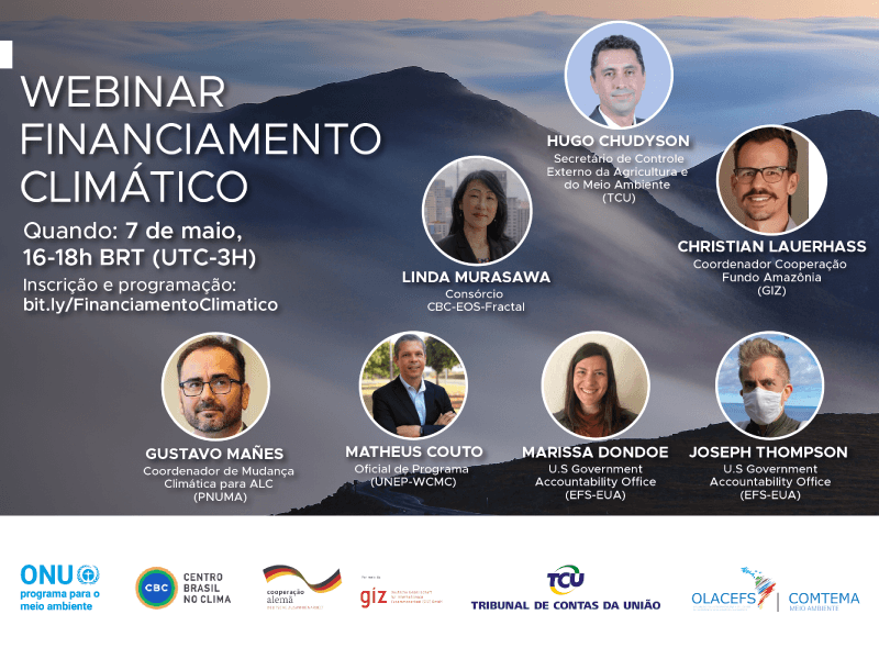 Capa da notícia: "TCU participa de webinário sobre financiamento climático"