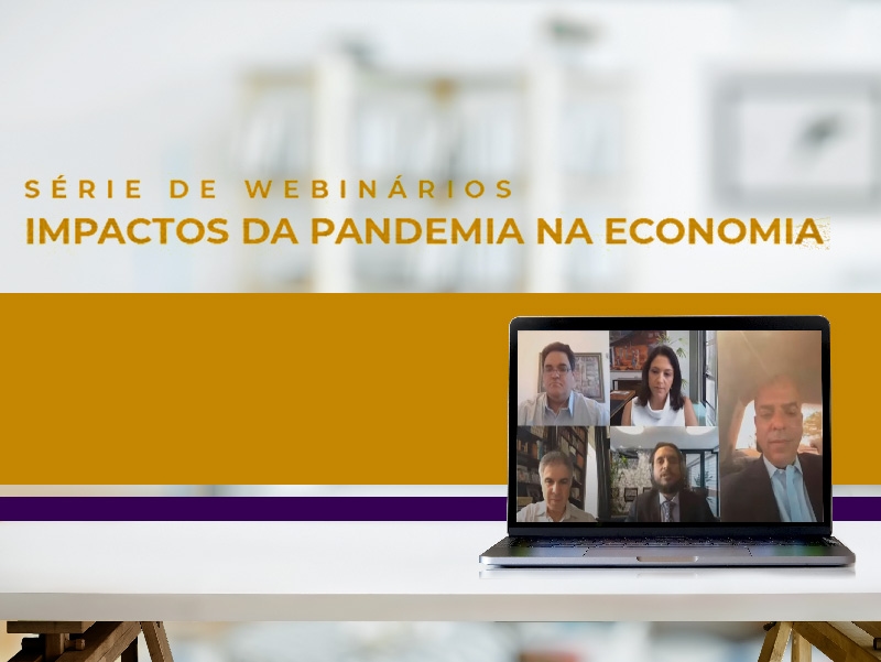 Capa da notícia: "Webinário aborda os desafios e as perspectivas para o Brasil voltar a crescer"