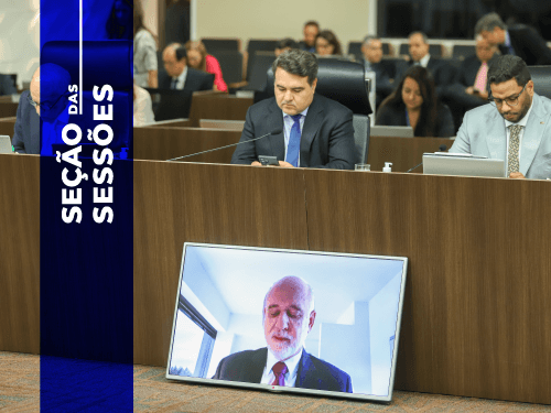 Capa da notícia: "Seção das Sessões"