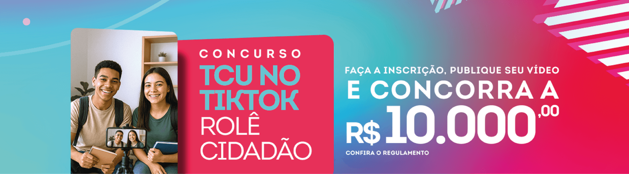 fotografia de dois jovens fazendo um vídeo para o tiktok