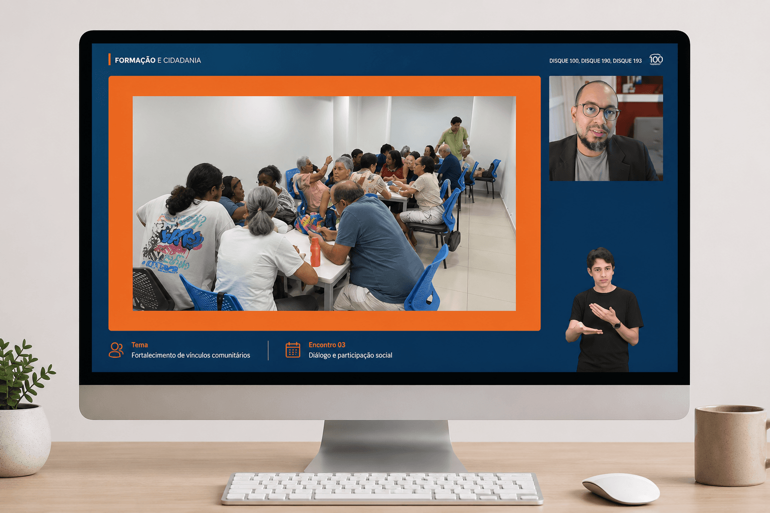 print da reunião online do auditor rafael frança